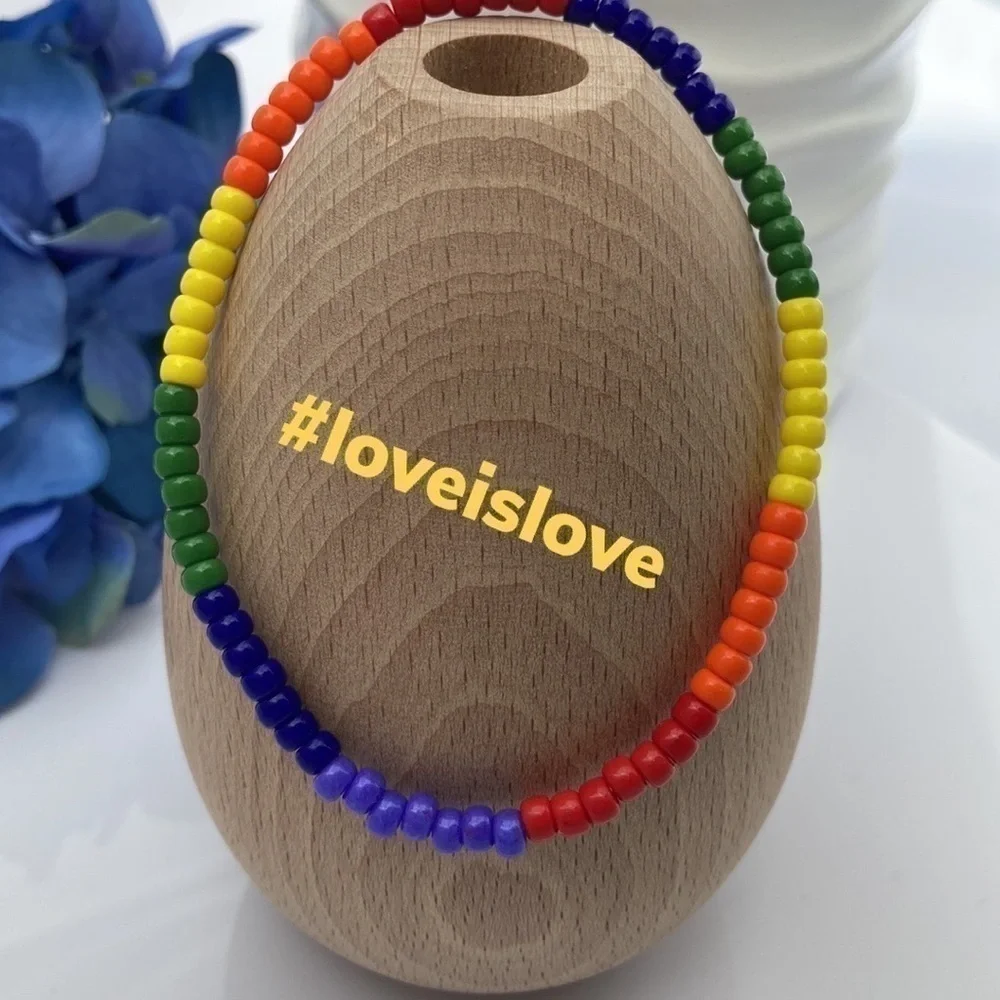 Hand Crafted pride rainbow